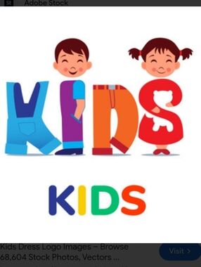 Bright Multicolor Kids Logo Print